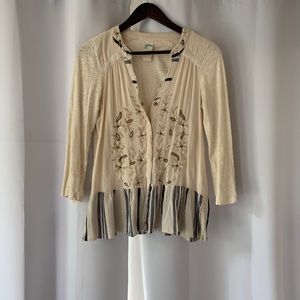 Anthropologie Button Blouse